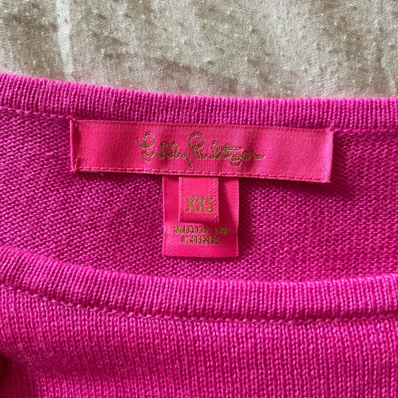 Lilly Pulitzer Pink Sweater XXS - Picture 2 of 5